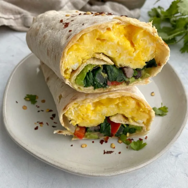 Healthy Vegetable Breakfast Wrap