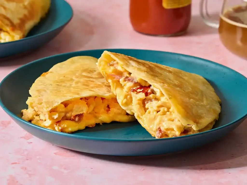 crispy breakfast quesadilla