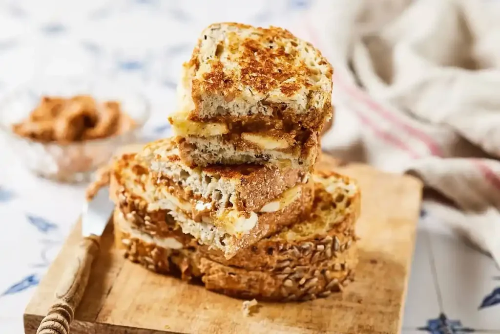 peanut butter banana toast